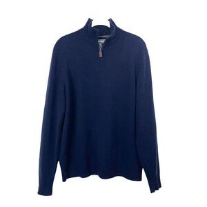 Bonobos 100% lamb wool  turtleneck sweater Sz‎ M standard fit navy blue